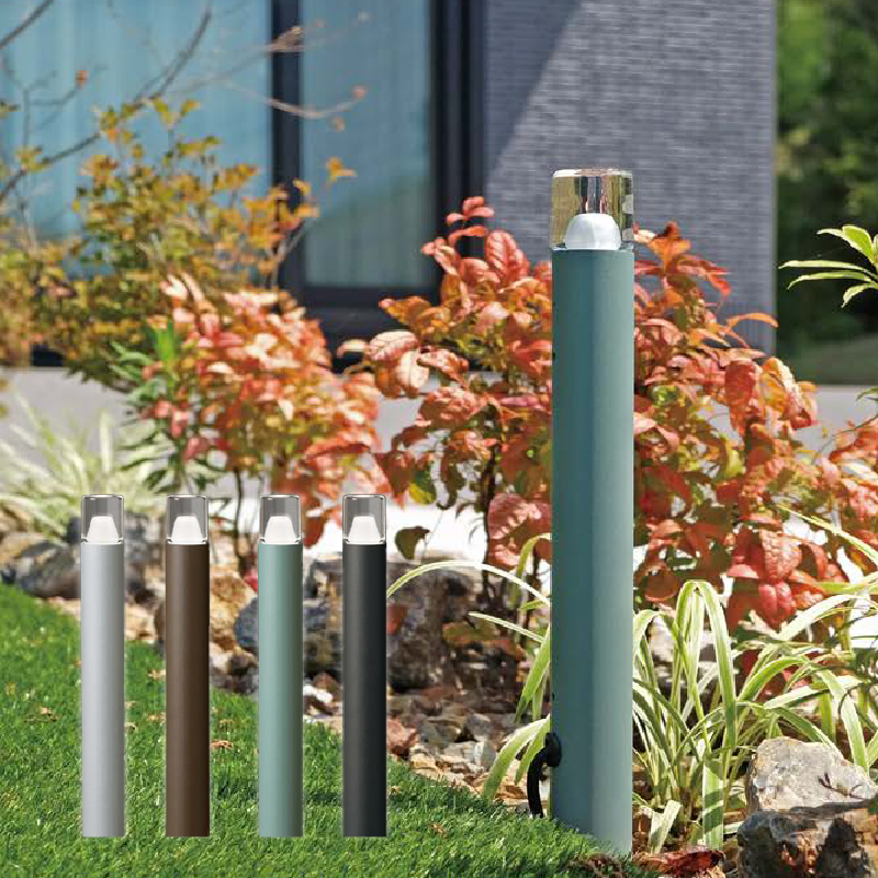 プリモ ポールライトスリム ルミナスガラスタイプ H700 照明 ガーデンライト　全４色　１Ｗ