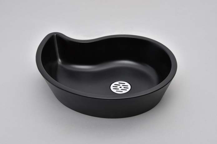 プレーンパン ドロップ ガーデンパン 水鉢 ブラック