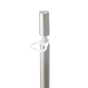 ドッグスタンドＡタイプ　15㎏までの小型中型犬用　ステンレス　リード掛け