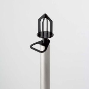 ドッグスタンドBタイプ　15㎏までの小型中型犬用　ステンレス　リード掛け