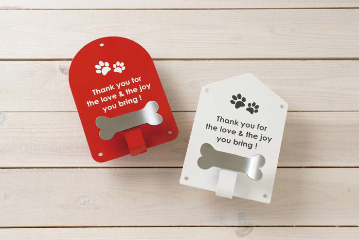 ドッグパーキング パピーウォール ステンレス ドッグリードフック デザイン２