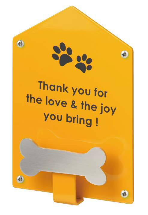 ドッグパーキング パピーウォール ステンレス ドッグリードフック デザイン１