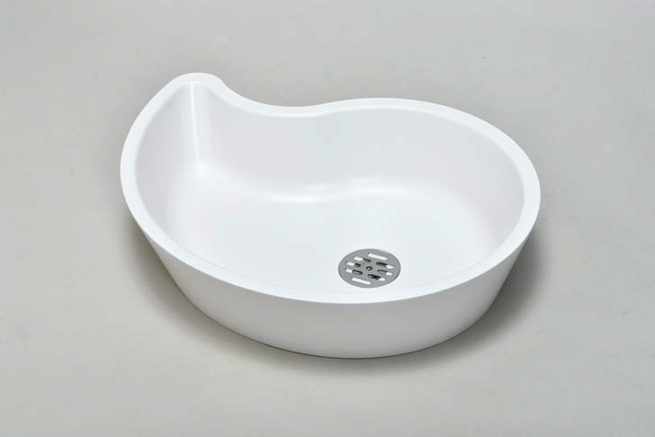 プレーンパン ドロップ ガーデンパン 水鉢 ホワイト