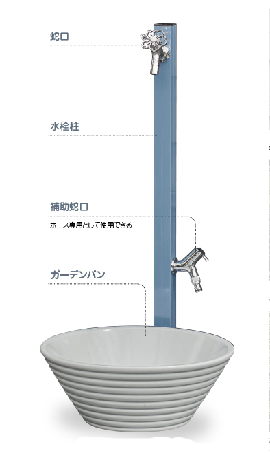 お庭の水栓柱を自分好みにカスタマイズ